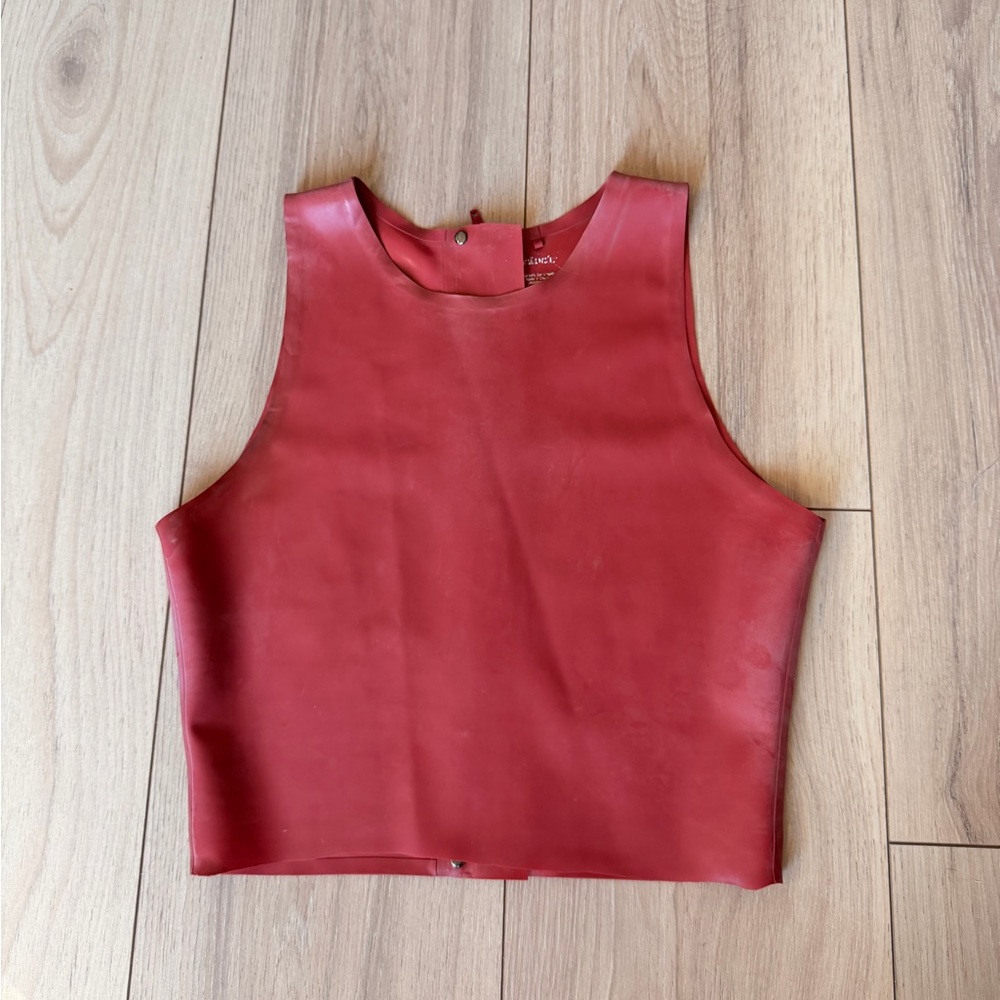 Miaou Latex Red Jinx Top